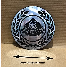 Lotus Emblem 20cm Diameter Laser Cut Composite  LOTUS001