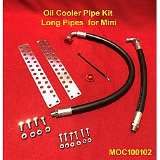 Oil Cooler Pipe Kit . Long Pipes for Mini Clubman or Classic Mini     MOC100102