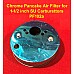 Chrome Pancake Air Filter for 1-1/2 inch  HS4 1.5 SU Carburetors - PF102a