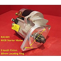 Powerlite High Torque Starter Motor 9 Tooth  MGA MGB Triumph Herald  Hillman & Sunbeam Alpine   UK Made RAC401