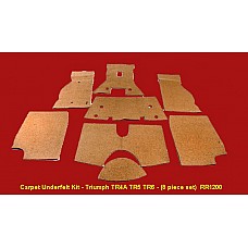 Carpet Underfelt Kit - Triumph TR4A TR5 TR6 - (8 piece set)  RR1200