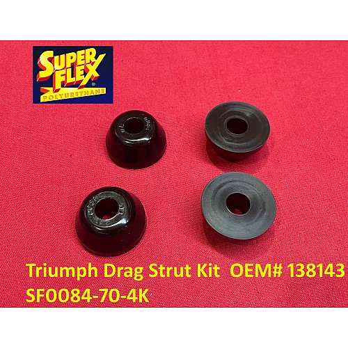 Superflex Polyurethane Front Tie Rod Kit of 4 Bushes / Anti Roll Bar Bushes - SF0058K