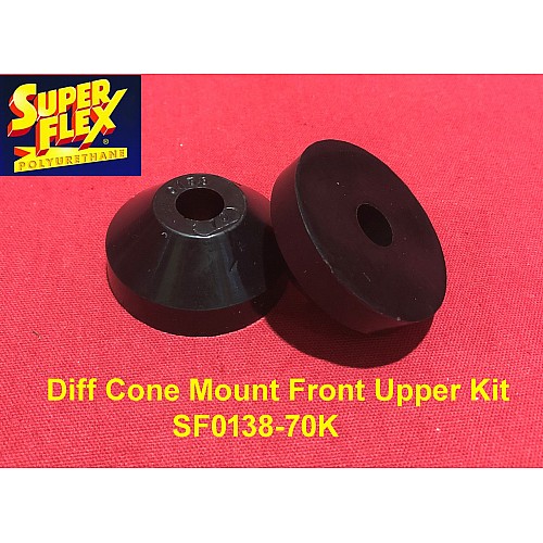 Superflex Diff Cone Mount Front Upper Kit of 2 Bushes TR5& TR6  replaces OEM# 134235 - SF0138-70K