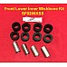 Superflex Front Lower Inner Wishbone Kit of 8 Top Hat Black Bushes & 4 Stainless Steel Tubes OEM# C8673 - SF0286KSS