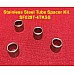 Superflex Stainless Steel Tube Spacer Kit of 4  fits within 0287-8K Polyurethane Bush Gearbox Mount  138507 - SF0287-4TKSS