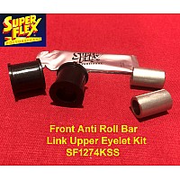 Superflex Front Anti Roll Bar Link Upper Eyelet Kit of 2 Bushes & 2 Stainless Steel Tubes replaces OEM# C10940 - SF1274KSS