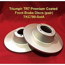 Triumph TR7 Premium Coated Front Brake Discs (pair) - TKC780-SetA