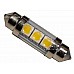 CLASSIC CAR LED INTERIOR COURTESY - NUMBER PLATE LED BULB   BRIGHT WHITE GLB239 GLB272 C5W 36 MM 12 VOLT FESTOON WV36WH