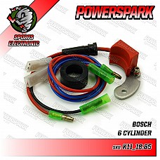 Powerspark Electronic Ignition for Bosch  6Cyl Left Hand Points JFUR6 Distributor      K11-18.65m Powerspark
