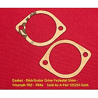 Gasket - Distributor Drive Pedestal Shim - Triumph TR2 - TR4a  Sold As A Pair 125251-SetA