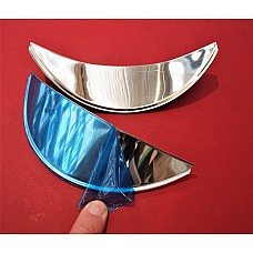 Stainless Steel Headlamp Peak  for 7in Lucas Lamps. (Sold As A pair) ACC7999