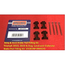  Borg & Beck Brake Pad Fitting Kit Triumph 2000, 2500 & Stag  Landrover Defender Brake Pad Fitting Kit  STC8574P BBK1073