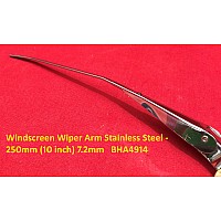 Windscreen Wiper Arm Stainless Steel - 250mm (10 inch) 7.2mm   BHA4914