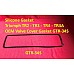 Gasket Innovations Silicone Gasket Triumph TR2 - TR3 - TR4 - TR4A  OEM Valve Cover Gasket GTR-34S