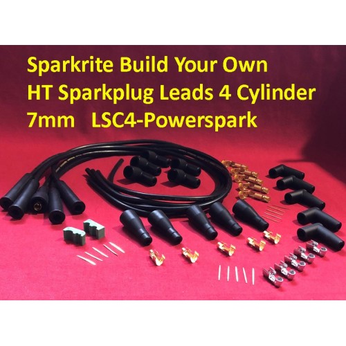 Sparkrite Build Your Own HT Sparkplug Leads 4 Cylinder 7mm   LSC4- Powerspark