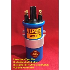 Powerspark Viper Blue Dry Ignition Coil 3.0 ohm (Bosch Blue Beru ZS06 Lucas DLB105)   VCS-Blue Powerspark