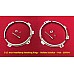 5 1/2 Inch Headlamp Retaining Rims -  Reliant Scimitar  - Pair - 207164