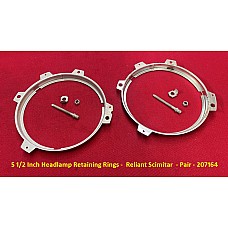 5 1/2 Inch Headlamp Retaining Rims -  Reliant Scimitar  - Pair - 207164
