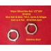 Wiper Wheel Box Nut. Stainless Steel  Sold as A Pair  Mini Mk1 & Mk2, TR3-5, Sprite & Midget. 37H6316A-SetA