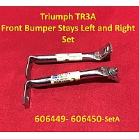 Triumph TR3A Front Bumper Stays Left and Right - Set   606449-450-SetA