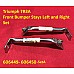 Triumph TR3A Front Bumper Stays Left and Right - Set   606449-450-SetA