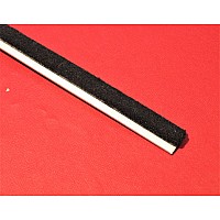 Door Drop-Glass Inner Waist Seal Strip - Per 1m section   (The furry inner seal)  9-16 D-S DEEP