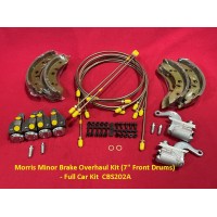 Morris Minor Brake Overhaul Kit (7" Front Drums) - Full Car Kit  CBS202A