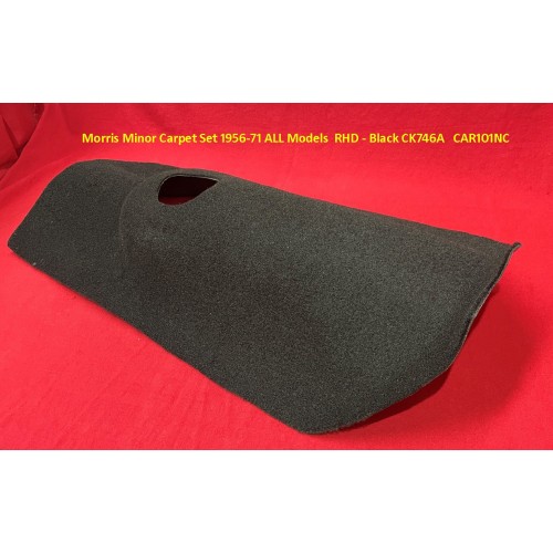 Morris Minor Carpet Set 1956 - 1971 ALL Models RHD - Black CK746A CAR101NC Morris Minor Carpet Set 1956 - 1971 ALL Models RHD - Black CK746A CAR101NC