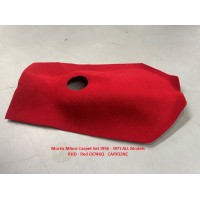Morris Minor Carpet Set 1956 - 1971 ALL Models  RHD - Red CK746Q   CAR102NC