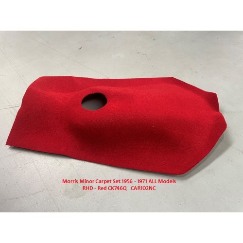 Morris Minor Carpet Set 1956 - 1971 ALL Models RHD - Red CK746Q CAR102NC Morris Minor Carpet Set 1956 - 1971 ALL Models RHD - Red CK746Q CAR102NC
