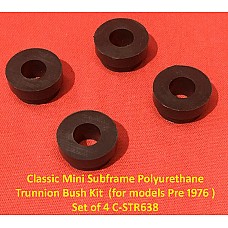 Classic Mini Subframe Polyurethane Trunnion Bush Kit  (for models Pre 1976 ) Set of 4 C-STR638