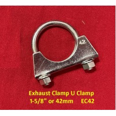 Exhaust Clamp U Clamp  1-5/8 Inch or 42mm EC42