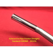 Exhaust End Pipe Finisher (Straight) Standard CHROME    EX107A