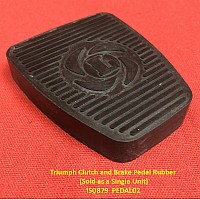 Triumph Clutch and Brake Pedal Rubber (Sold as a Single Unit) 150879  PEDAL02