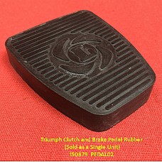 Triumph Clutch and Brake Pedal Rubber (Sold as a Single Unit) 150879  PEDAL02