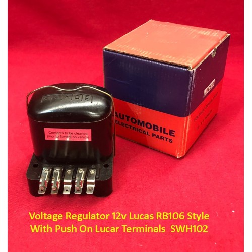 Voltage Regulator 12v Lucas RB106 Style With Screw Terminals. 3H1835 Voltage Regulator 12v Lucas RB106 Style With Screw Terminals. 3H1835