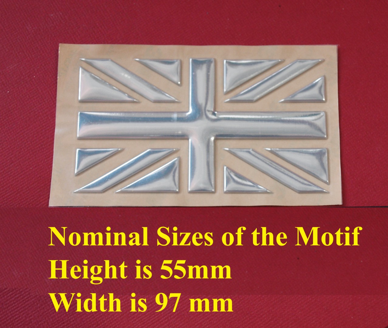 RDX Small Union Jack Flag Badge – Enamel Coloured, Self-Adhesive – 21mm X 38mm – Decorative For Car Or Any Surface
