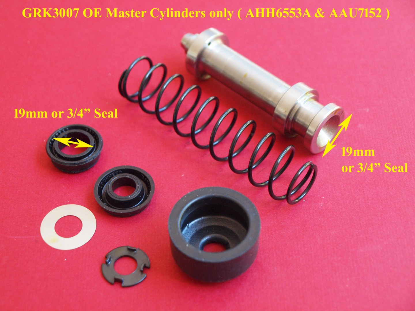 thumbnail interactive-video image 1 of MGB Clutch Master Cylinder Rebuild Kit With Piston – 1963-1980 – Made In UK By AP 1 of 6