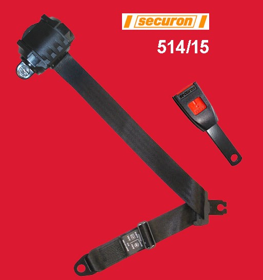 Securon Inertia Reel Lap & Diagonal Seat Belt Horizontal or Vertical  Retractor Mount Securon-514/15