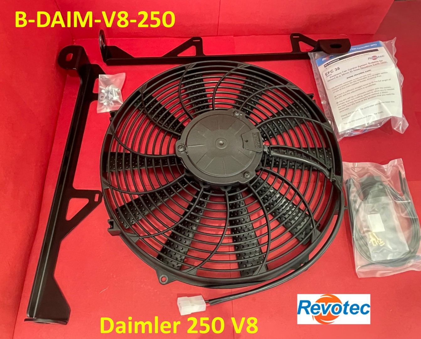Revotec Cooling Fan Kit - Daimler 250 V8 Saloon. B-DAIM-V8-250