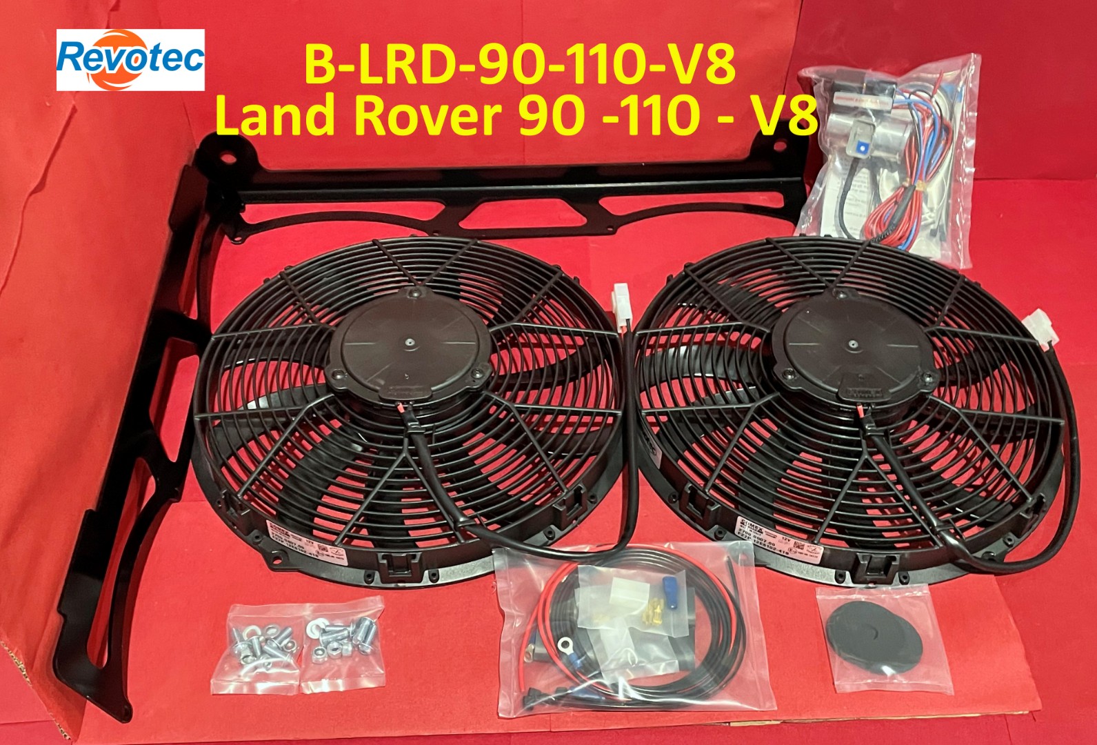 Revotec Cooling Fan Kit - Land Rover 90 / 110 V8 Petrol. B-LRD-90/110-V8