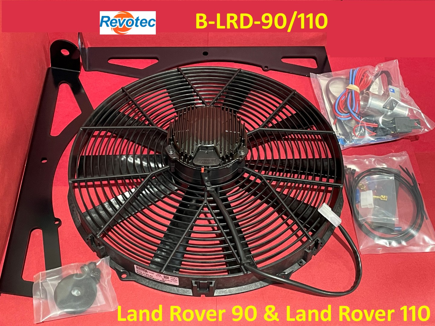Revotec Cooling Fan Kit - Land Rover 90 & 110. B-LRD-90/110