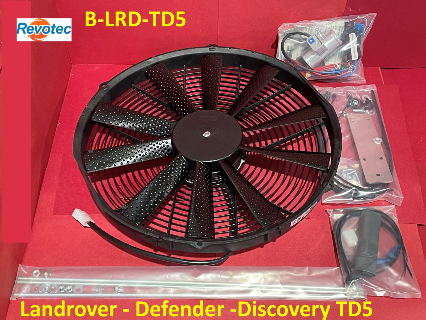 Revotec Cooling Fan Kit - Land Rover Defender / Discovery TD5. B-LRD-TD5