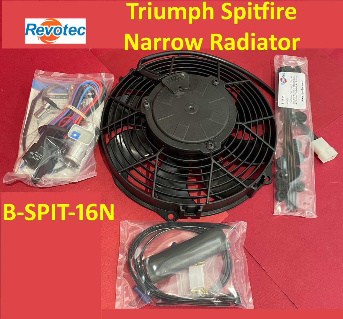 Revotec Cooling Fan Kit - Triumph Spitfire (Narrow Rad). B-SPIT-16N
