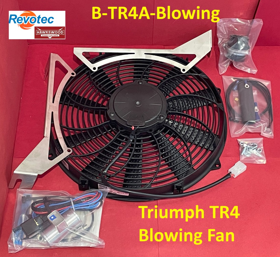 Revotec Cooling Fan Kit - Triumph TR4A. B-TR4A-BLOWING