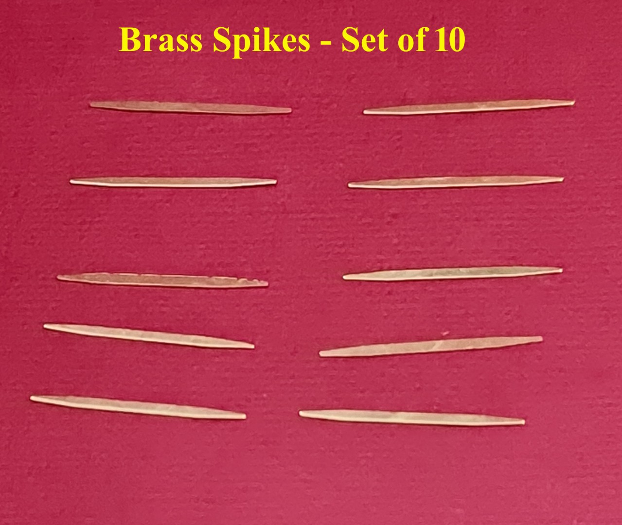 HT Lead Brass Spike Insert - Set of 10 Pcs IA_Brass Spike