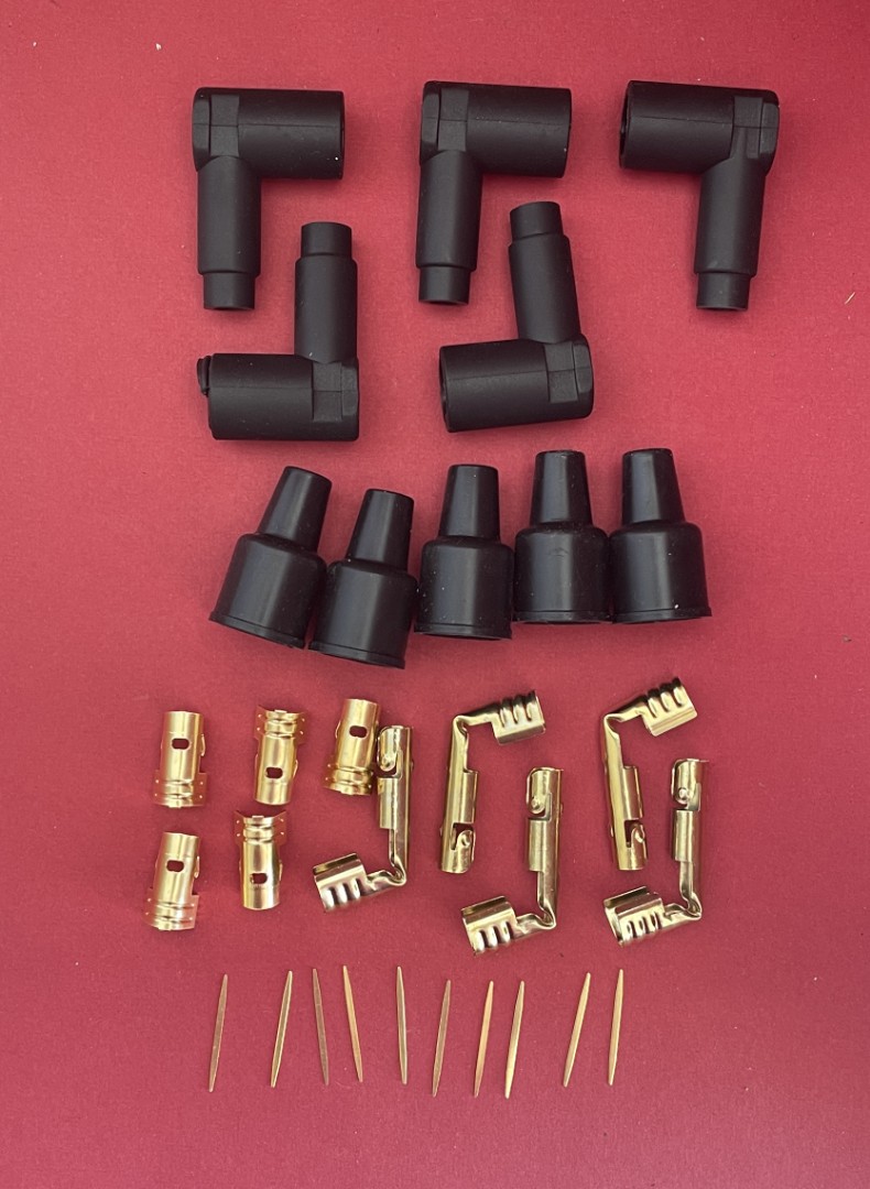 Terminal & Boot Pack for Spark Plug Leads  Coil & Distributor Cap on 4 Cylinder HT Leads.  IA_4_Cyl_terms