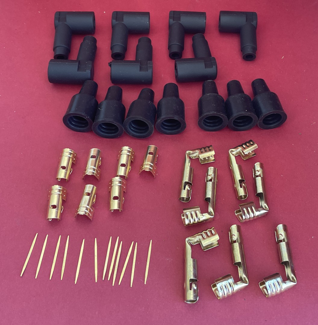 Terminal & Boot Pack for Spark Plug Leads  Coil & Distributor Cap on 6 Cylinder HT Leads.  IA_6_Cyl_terms
