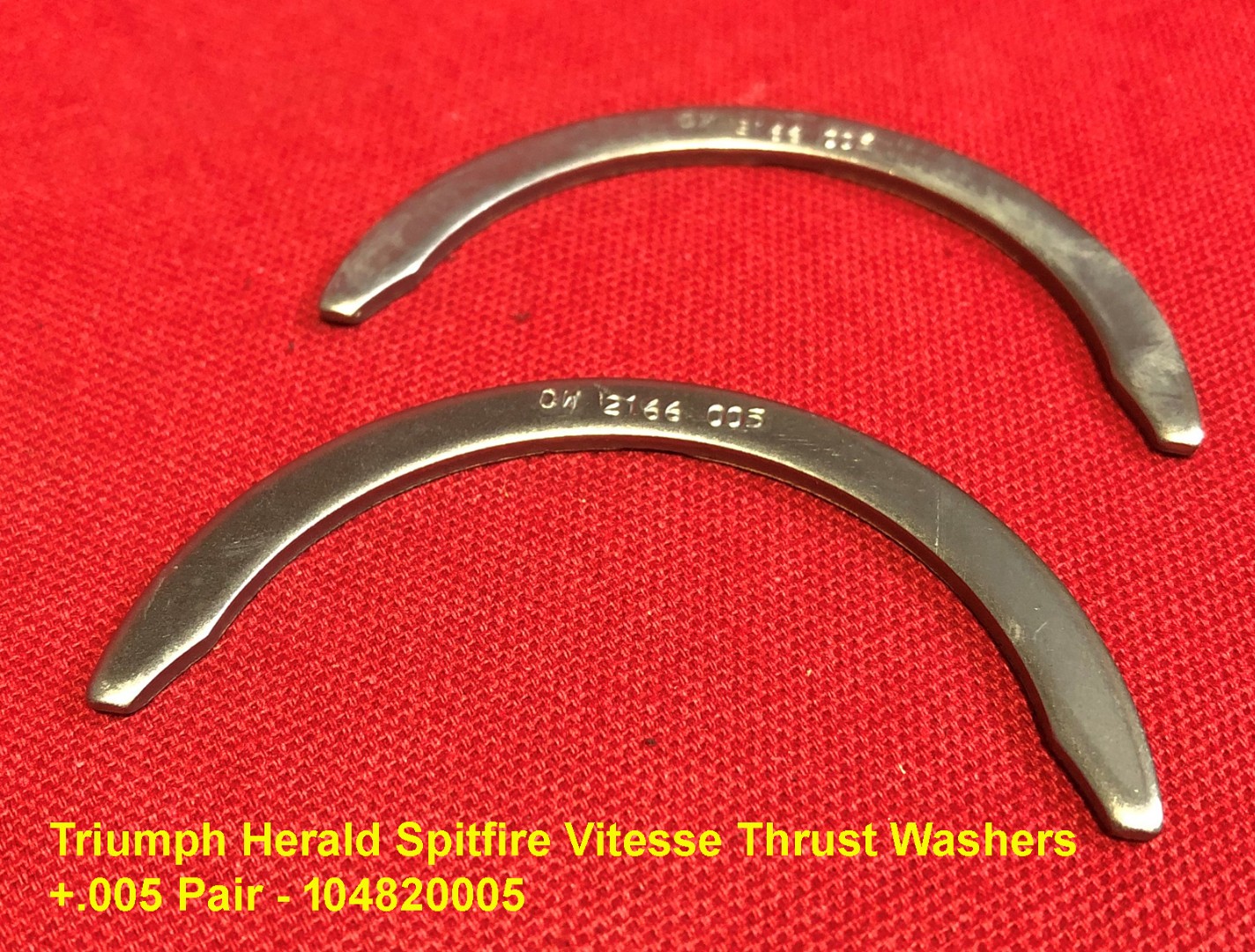 Triumph Thrust Washers Herald Spitfire Vitesse 005 oversize pair - 104820005 Triumph Thrust Washers Herald Spitfire Vitesse 005 oversize pair - 104820005