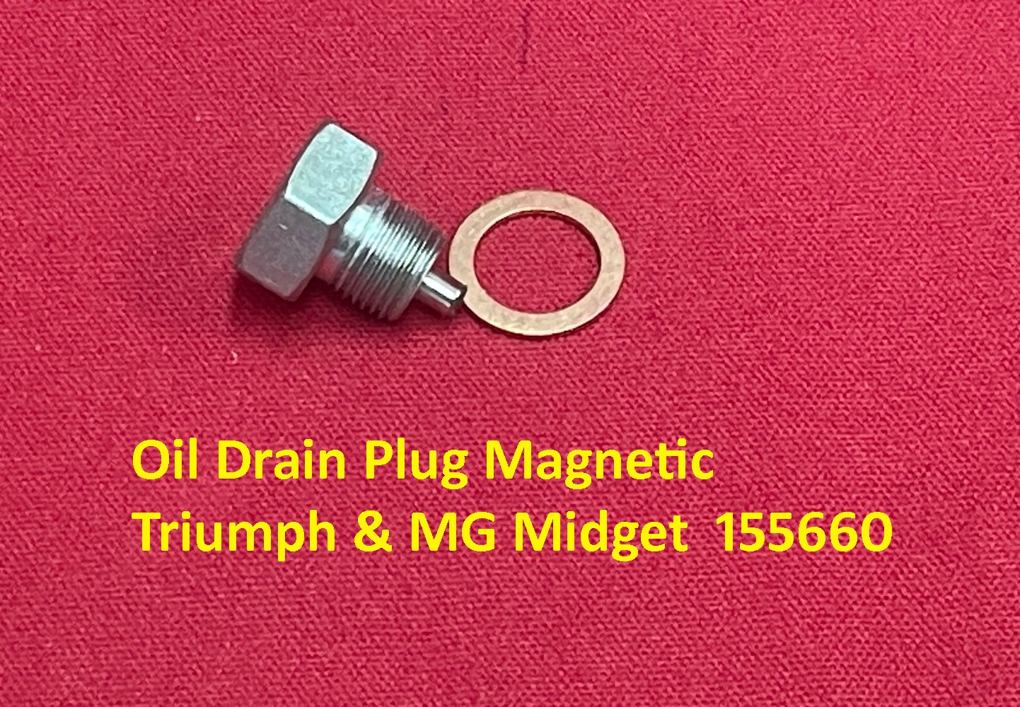 Oil Drain Plug Magnetic - Triumph & MG Midget 155660 Oil Drain Plug Magnetic - Triumph & MG Midget 155660